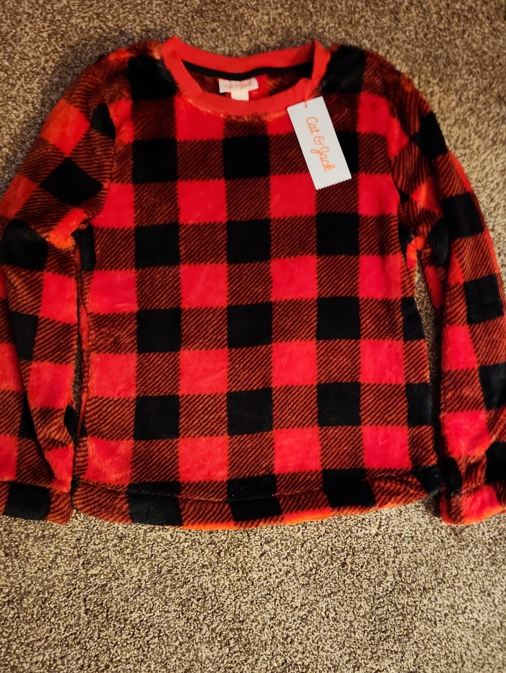 NWT Cat & Jack - Fuzzy Youth Sweater - Size Youth Medium (7/8)